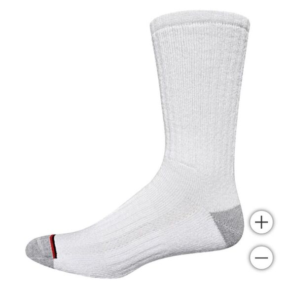 NWT KIRKLAND SIGNATURE Men’s Athletic Socks 8-Pair White Arch Support Cushioned - Picture 2 of 9